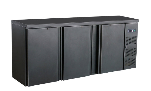 Combisteel Barcooler Black 3 Doors - 7450.0320 Triple Door Bottle Coolers Combisteel   