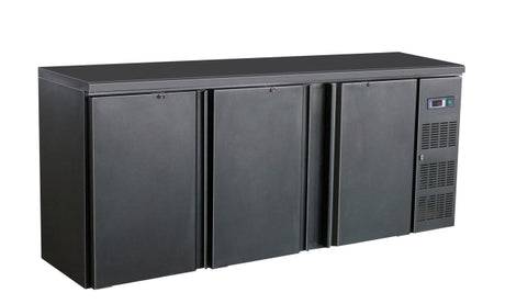Combisteel Barcooler Black 3 Doors - 7450.0320 Triple Door Bottle Coolers Combisteel   