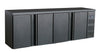 Combisteel Barcooler Black 4 Doors - 7450.0325 Four Door Bottle Coolers Combisteel   