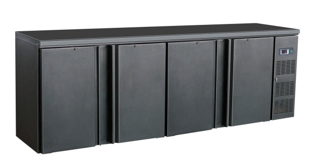Combisteel Barcooler Black 4 Doors - 7450.0325 Four Door Bottle Coolers Combisteel   