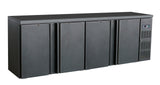 Combisteel Barcooler Black 4 Doors - 7450.0325 Four Door Bottle Coolers Combisteel   