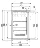 Combisteel Barcooler Black 4 Doors - 7450.0325 Four Door Bottle Coolers Combisteel   