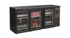 Combisteel Backbar Cooler Black 3 Glass Doors - 7450.0340 Triple Door Bottle Coolers Combisteel   