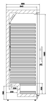 Combisteel Refrigerator 1 Glass Door - 7450.0562 Upright Glass Door Fridges Combisteel   