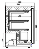 Combisteel Freezer White 1 Door - 7450.0566 Refrigeration - Undercounter Combisteel   