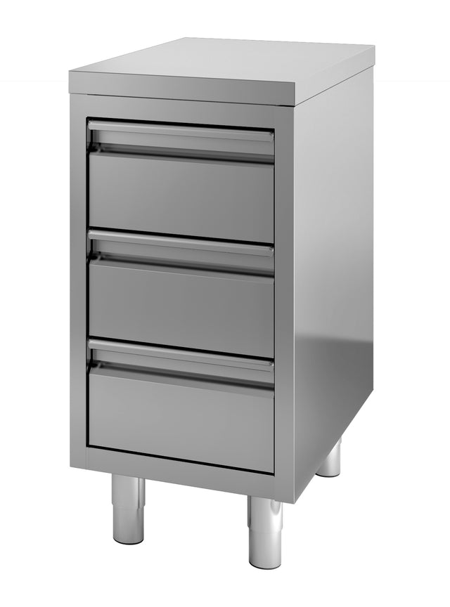 Combisteel 700 Worktable With Drawers 400 - 7452.0500 Stainless Steel Worktops With Cupboards Combisteel   
