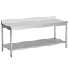 Combisteel 600 Worktable Bottom Shelf Upstand Flat Packed 1800 - 7452.3162 Stainless Steel Wall Tables Combisteel   