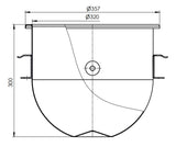 Combisteel Bowl For 7455.0105 - 7455.0122 Combisteel Accessories & Spare Parts Combisteel   