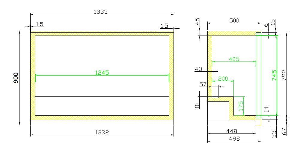 Combisteel Backbar Cooler Black 3 Sliding Doors - 7455.1320 Triple Door Bottle Coolers Combisteel   