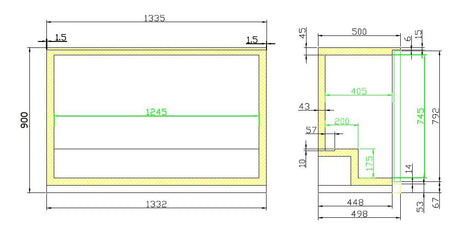 Combisteel Backbar Cooler Black 3 Sliding Doors - 7455.1320 Triple Door Bottle Coolers Combisteel   