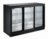 Combisteel Backbar Cooler Black 3 Sliding Doors - 7455.1320 Triple Door Bottle Coolers Combisteel   