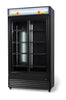 Combisteel Refrigerator With Sliding Glass Doors Bez-780 Sl Black - 7455.1398 Upright Glass Door Fridges Combisteel   