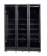 Combisteel Triple Hinged Glass Door Display Fridge Merchandiser 1200Ltr - 7455.1920 Upright Glass Door Fridges Combisteel
