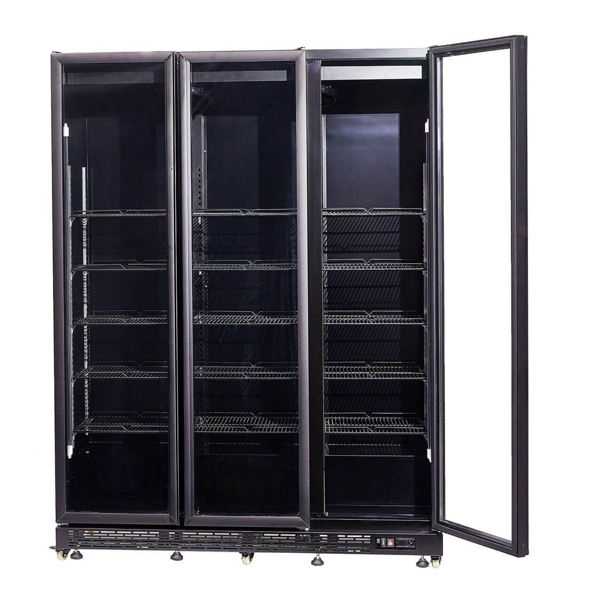 Combisteel Triple Hinged Glass Door Display Fridge Merchandiser 1200Ltr - 7455.1920 Upright Glass Door Fridges Combisteel