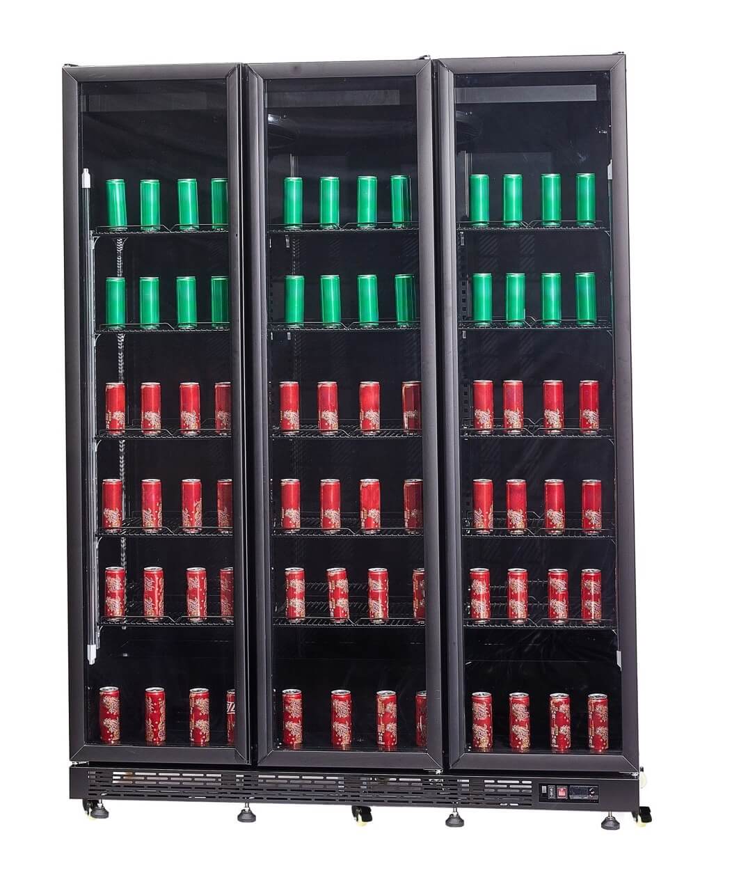 Combisteel Triple Hinged Glass Door Display Fridge Merchandiser 1200Ltr - 7455.1920 Upright Glass Door Fridges Combisteel