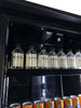Combisteel Single Hinged Glass Door Bottle Fridge Merchandiser Black 360Ltr - 7455.2104 Upright Single Glass Door Chillers Combisteel   