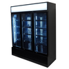 Combisteel Refrigerator 3 Glass Doors Black Fcu-1200 Bl - 7455.2115 Upright Glass Door Fridges Combisteel   
