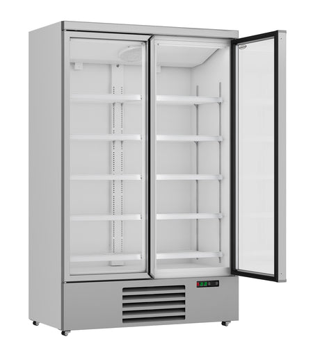Combisteel Refrigerator 2 Glass Doors Jde-1000R - 7455.2200 Upright Glass Door Fridges Combisteel   