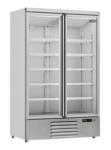 Combisteel Refrigerator 2 Glass Doors Jde-1000R - 7455.2200 Upright Glass Door Fridges Combisteel   