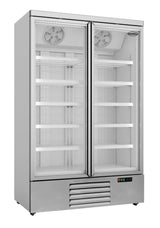 Combisteel Double Glass Door Display Freezer JDE-1000F - 7455.2215 Upright Glass Door Freezers Combisteel