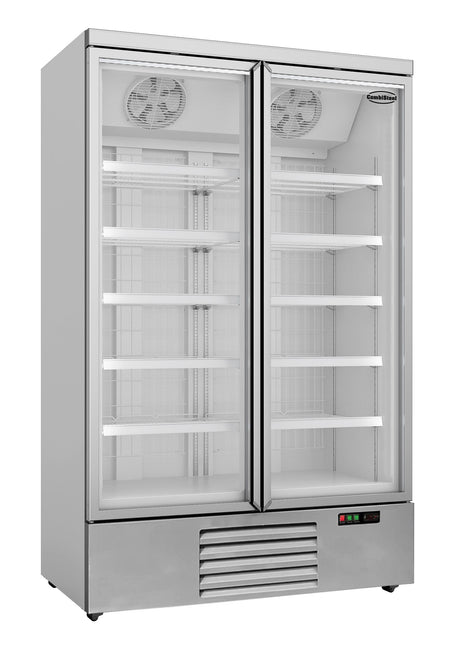 Combisteel Double Glass Door Display Freezer JDE-1000F - 7455.2215 Upright Glass Door Freezers Combisteel