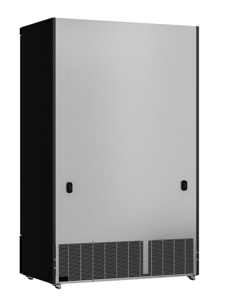 Combisteel JDE-1000R Black Double Glass Door Refrigerator – Commercial Display Fridge | 7455.2230 Upright Glass Door Fridges Combisteel