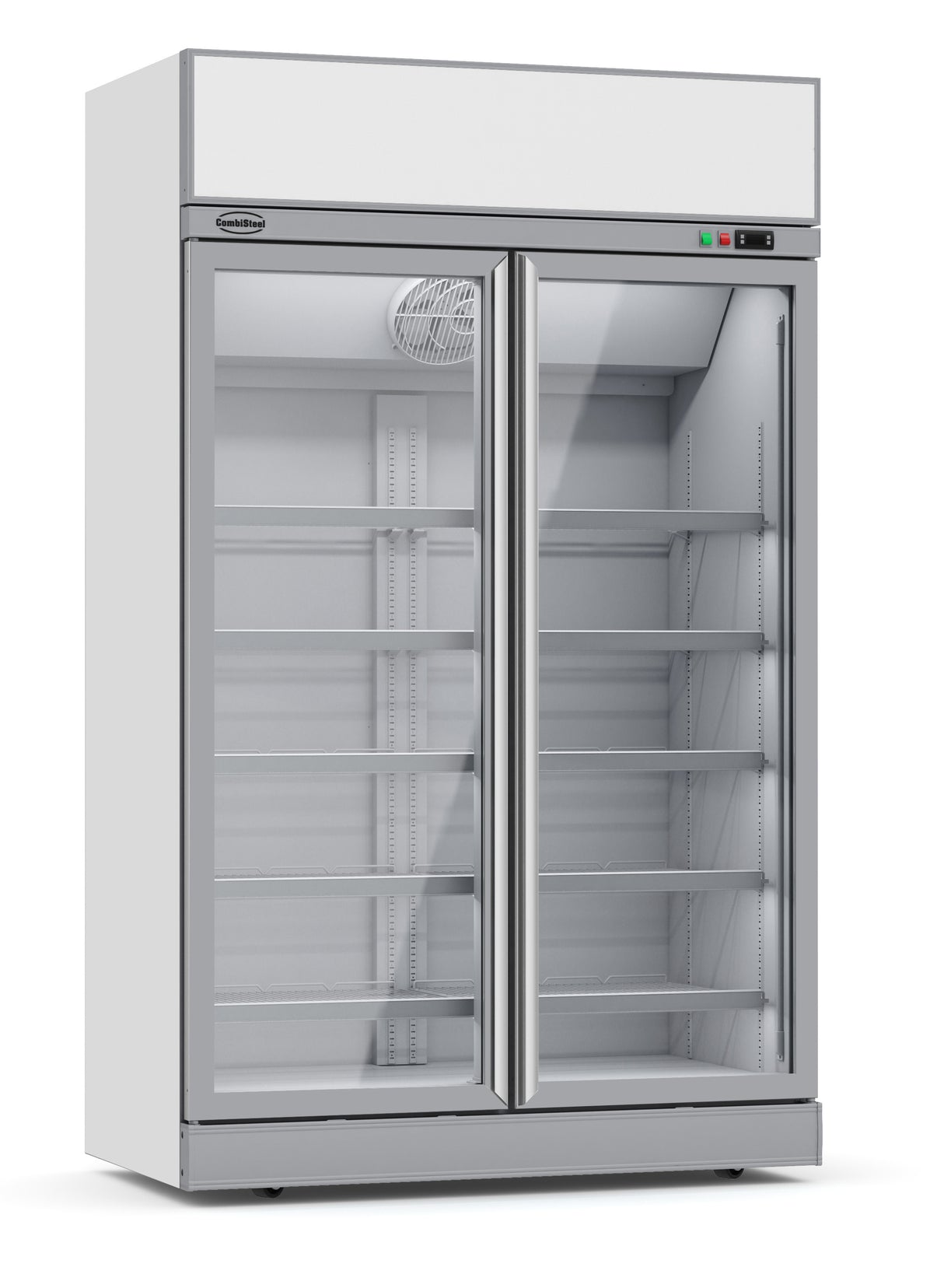 Combisteel Refrigerator 2 Glass Doors Ins-1000R - 7455.2400 Upright Glass Door Fridges Combisteel   