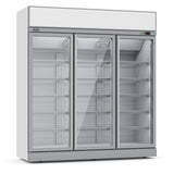 Combisteel Refrigerator 3 Glass Doors Ins-1530R - 7455.2410 Upright Glass Door Fridges Combisteel   