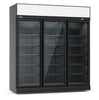 Combisteel Refrigerator 3 Glass Doors Black Ins-1530R Bl - 7455.2415 Upright Glass Door Fridges Combisteel   