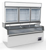 Combisteel Wall Mounted Cold/Freezer Unit White 3 Glass Doors - 7455.2505 Refrigerated Merchandisers Combisteel   
