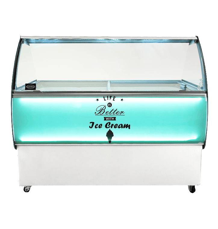 Combisteel Curacao Ice Cream Counter Display Freezer 10 x 5 Litre - 7472.0105 Ice Cream Display Freezers Combisteel