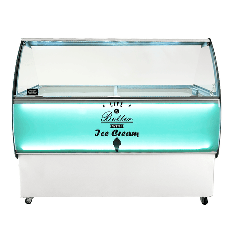 Combisteel Curacao Ice Cream Counter Display Freezer 10 x 5 Litre - 7472.0105 Ice Cream Display Freezers Combisteel