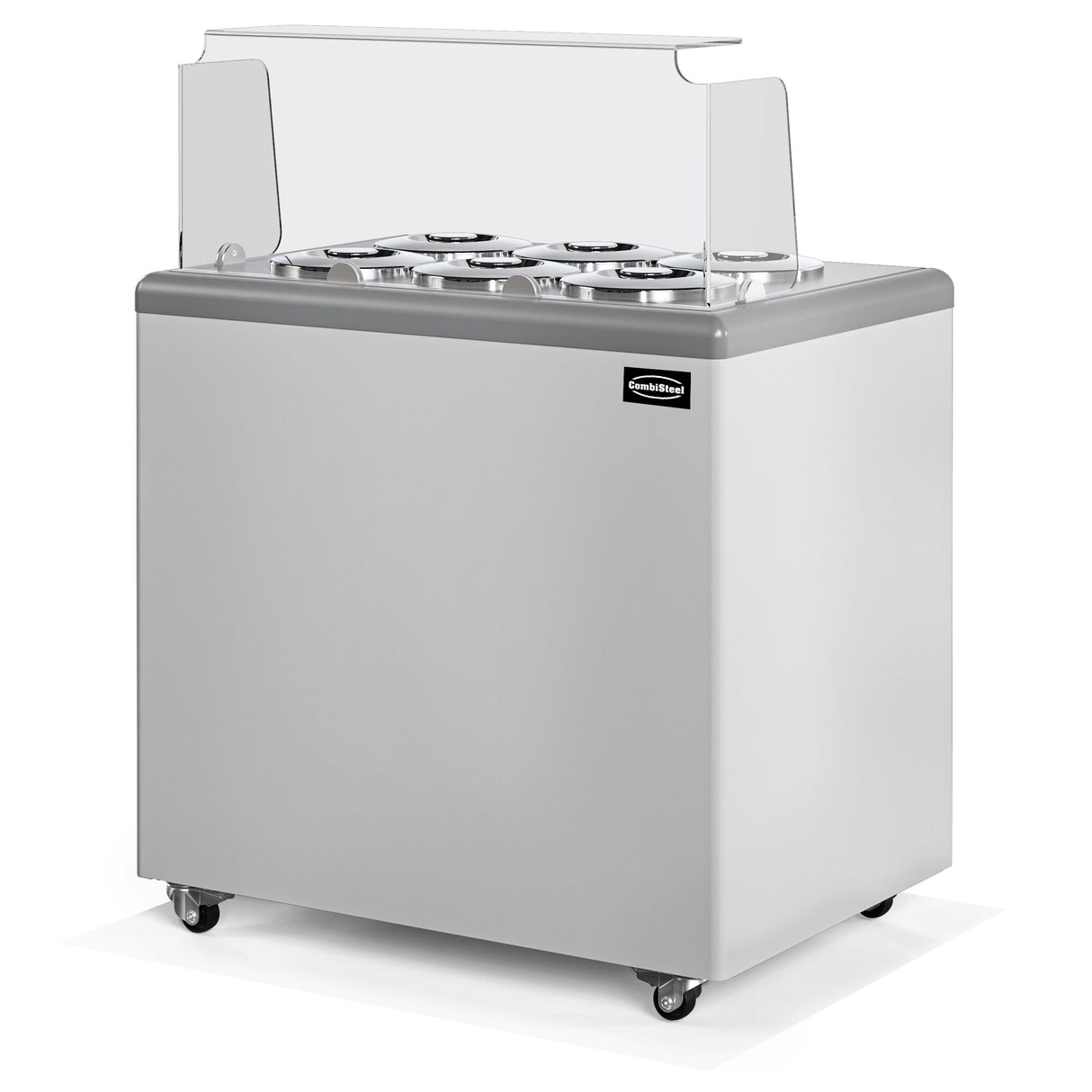Combisteel Zanzibar Ice Cream Counter Display Freezer 6 x 7 Litre Round Tubs | 7472.0175 Ice Cream Display Freezers Combisteel