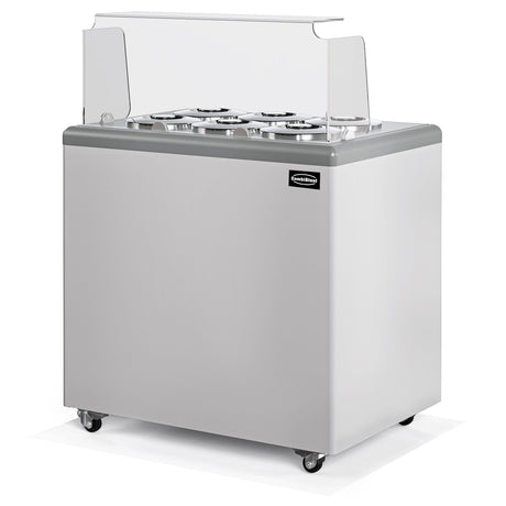 Combisteel Zanzibar Ice Cream Counter Display Freezer 6 x 7 Litre Round Tubs | 7472.0175 Ice Cream Display Freezers Combisteel