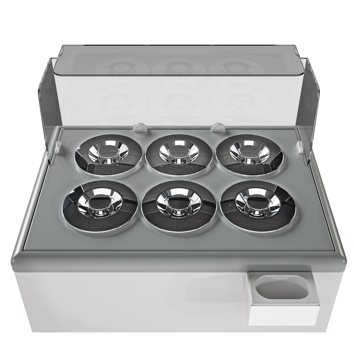 Combisteel Zanzibar Ice Cream Counter Display Freezer 6 x 7 Litre Round Tubs | 7472.0175 Ice Cream Display Freezers Combisteel