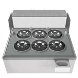 Combisteel Zanzibar Ice Cream Counter Display Freezer 6 x 7 Litre Round Tubs | 7472.0175 Ice Cream Display Freezers Combisteel