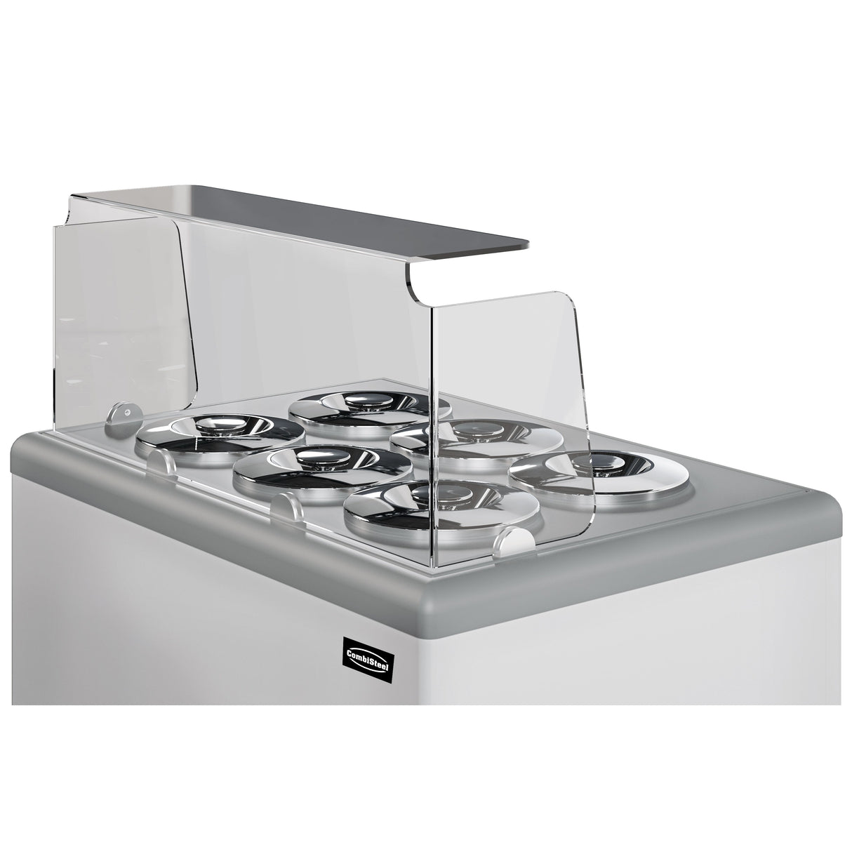 Combisteel Zanzibar Ice Cream Counter Display Freezer 6 x 7 Litre Round Tubs | 7472.0175 Ice Cream Display Freezers Combisteel