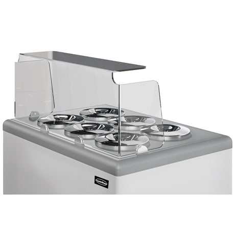 Combisteel Zanzibar Ice Cream Counter Display Freezer 6 x 7 Litre Round Tubs | 7472.0175 Ice Cream Display Freezers Combisteel