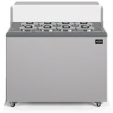 Combisteel Zanzibar Ice Cream Counter Display Freezer 8 x 7 Litre Round Tubs | 7472.0180 Ice Cream Display Freezers Combisteel