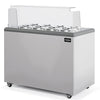 Combisteel Zanzibar Ice Cream Counter Display Freezer 8 x 7 Litre Round Tubs | 7472.0180 Ice Cream Display Freezers Combisteel