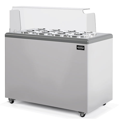 Combisteel Zanzibar Ice Cream Counter Display Freezer 8 x 7 Litre Round Tubs | 7472.0180 Ice Cream Display Freezers Combisteel