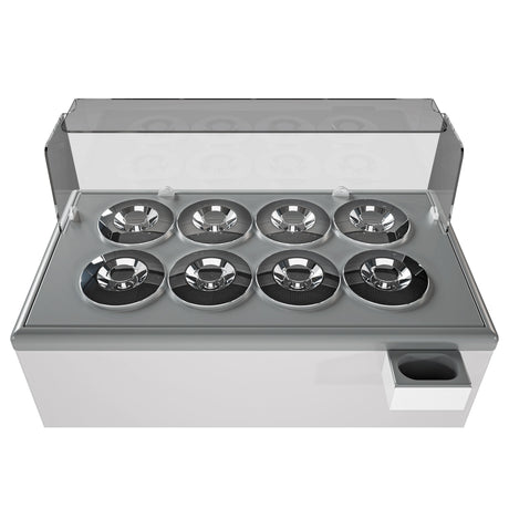 Combisteel Zanzibar Ice Cream Counter Display Freezer 8 x 7 Litre Round Tubs | 7472.0180 Ice Cream Display Freezers Combisteel