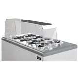 Combisteel Zanzibar Ice Cream Counter Display Freezer 8 x 7 Litre Round Tubs | 7472.0180 Ice Cream Display Freezers Combisteel
