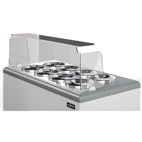 Combisteel Zanzibar Ice Cream Counter Display Freezer 8 x 7 Litre Round Tubs | 7472.0180 Ice Cream Display Freezers Combisteel