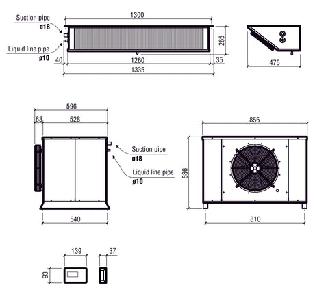 Combisteel Freezer Split Refrigeration Unit | Capacity 10.88-21.1 m3 - 7480.0060 Cold & Freezer Room Refrigeration Units Combisteel