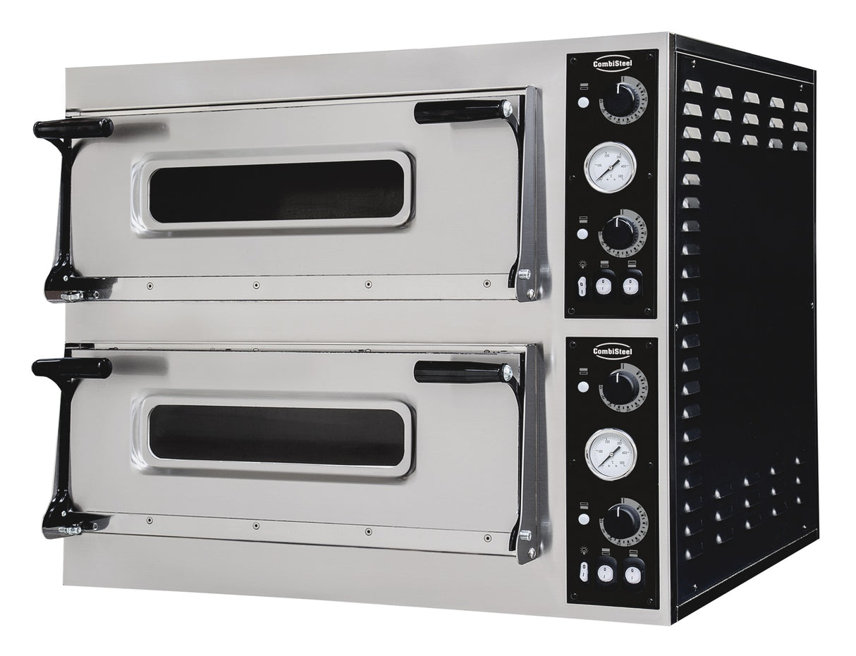 Combisteel Pizza Oven Trays Double 2 X 6 - 7485.0045 Twin Deck Pizza Ovens Combisteel   