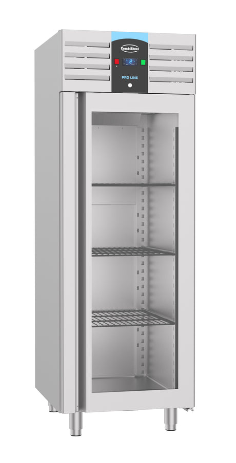 Combisteel Refrigerator Stainless Steel Glass Door Mono Block 700 Ltr - 7489.5020 Upright Glass Door Fridges Combisteel   