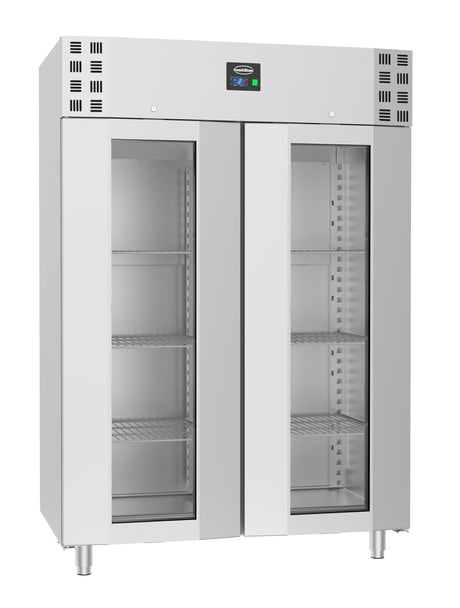 Combisteel Refrigerator Stainless Steel Glass Door Mono Block 1400 Ltr - 7489.5025 Upright Glass Door Fridges Combisteel   
