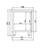 Combisteel 700 Refrigerate Counter 4 Doors Excl. Motor - 7489.5095 Refrigerated Counters - Four Door Combisteel   