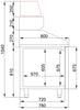 Combisteel Pizza Counter 2 Doors 5 Drawers - 7489.5235 Pizza Prep Counters - 2 Door Combisteel   